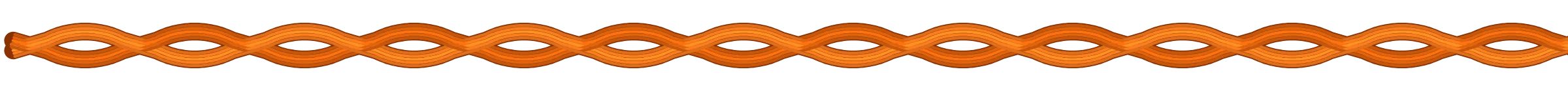 Standard RunLock: a loop every few centimetres along the whole rope