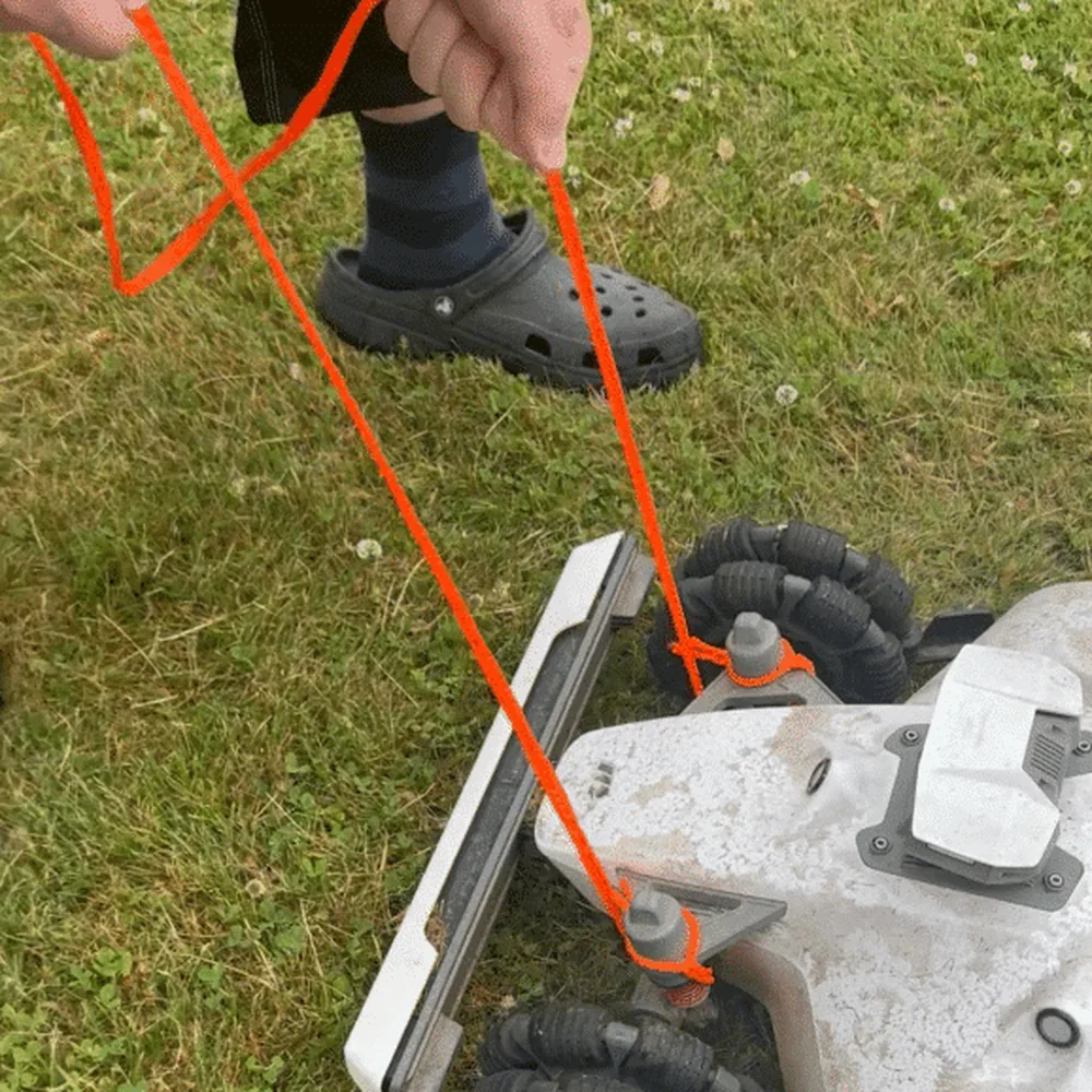 Tow rope for robot mower
