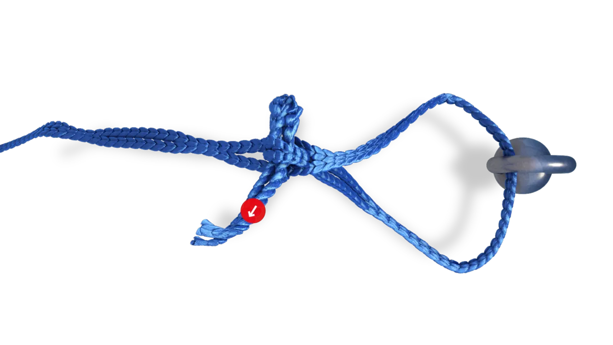 Quick loop, fixed release, step 4